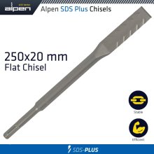 Alpen Demolisher Plus Flat Chisel 250X20 Sds-Plus Alpen Demolisher Plus Flat Chisel 250X20 Sds-Plus