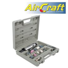 Air Craft Air Die Grinder 1/4" 14 Piece Kit Blow Mould Case Air Craft Air Die Grinder 1/4" 14 Piece Kit Blow Mould Case