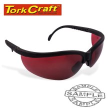 Tork Craft Safety Eyewear Glasses Red Lens