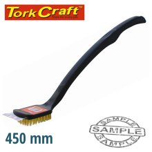 Tork Craft Braai Bbq Brass Wire Brush 450mm Handle 18" Tcw Tork Craft Braai Bbq Brass Wire Brush 450mm Handle 18" Tcw