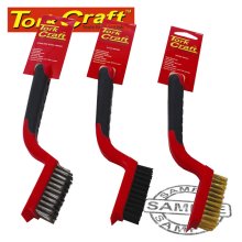 Tork Craft Soft Grip Wide Brush Set Brass Stainless Nylon In Blister Tcw Tork Craft Soft Grip Wide Brush Set Brass Stainless Nylon In Blister Tcw