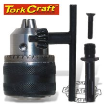 Tork Craft Chuck & Key 13mm 1/2"X 20unf & SDS Adaptor Tork Craft Chuck & Key 13mm 1/2"X 20unf & SDS Adaptor