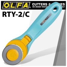 Olfa Rotary Splash Cutter 45mm Blade R/L Handed Light Blue Aqua Olfa Rotary Splash Cutter 45mm Blade R/L Handed Light Blue Aqua