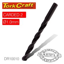 Tork Craft Drill Bit HSS Standard 1.0mm 2/Card Tork Craft Drill Bit HSS Standard 1.0mm 2/Card