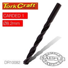 Tork Craft Drill Bit HSS Standard 8.2mm 1/Card Tork Craft Drill Bit HSS Standard 8.2mm 1/Card
