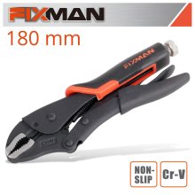 Fixman Curved Jaw Lock Grip Pliers 7"/180mm Fixman Curved Jaw Lock Grip Pliers 7"/180mm