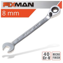 Fixman Reversible Combination Ratcheting Wrench 8mm Fixman Reversible Combination Ratcheting Wrench 8mm