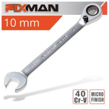 Fixman Reversible Combination Ratcheting Wrench 10mm Fixman Reversible Combination Ratcheting Wrench 10mm