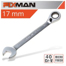 Fixman Reversible Combination Ratcheting Wrench 17mm Fixman Reversible Combination Ratcheting Wrench 17mm