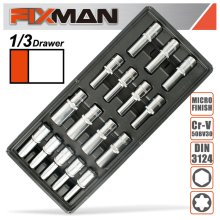 Fixman 16-Pc 1/2" Dr.Deep Sockets Fixman 16-Pc 1/2" Dr.Deep Sockets