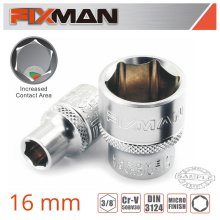 FIXMAN 3/8" DRIVE HEX SOCKET 16MM FIXMAN 3/8" DRIVE HEX SOCKET 16MM