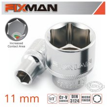 Fixman 1/2" Drive Hex Socket 11mm X 21,8mm Fixman 1/2" Drive Hex Socket 11mm X 21,8mm