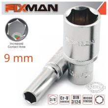 FIXMAN 3/8" DR DEEP SOCKET 9MM FIXMAN 3/8" DR DEEP SOCKET 9MM