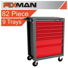 FIXMAN 7 DRAWER ECONOMY LINE ROLLER CABINET WITH 9 TRAYS OF STOCK FIXMAN 7 DRAWER ECONOMY LINE ROLLER CABINET WITH 9 TRAYS OF STOCK