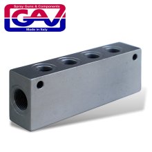 Gav Manifold Block 1/4" With 6 Ports Extend Your Air Points Gav Manifold Block 1/4" With 6 Ports Extend Your Air Points