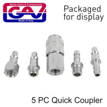 Gav Quick Coupler Set 5piece Packaged Gav Quick Coupler Set 5piece Packaged