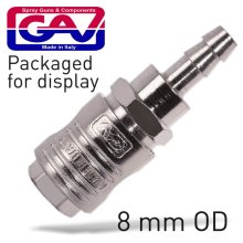 Gav Quick Coupler/8mm Hose Packaged Gav Quick Coupler/8mm Hose Packaged