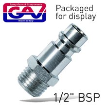 Coupler Insert 1/2"M Packaged