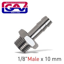 Gav Hose Adaptor With 1/8 Male X 10mm Hose Tail
