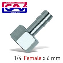 Gav Hose Adaptor 1/4f X 6mm Gav Hose Adaptor 1/4f X 6mm