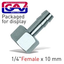 Gav Hose Adaptor 1/4f X 10mm Packaged Gav Hose Adaptor 1/4f X 10mm Packaged