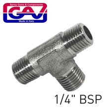 Gav T Connector 1/4"Mmm (Gio1067/2) Gav T Connector 1/4"Mmm (Gio1067/2)
