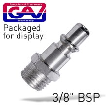 Gav Quick Coupler/Inserts Aro 3/8"M 2 Packaged