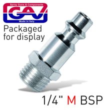 Gav Quick Coupler/Inserts1/4"M Usa Packaged Gav Quick Coupler/Inserts1/4"M Usa Packaged