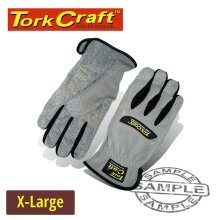 Tork Craft Mechanics Glove X Large Synthetic Leather Palm Spandex Back Tork Craft Mechanics Glove X Large Synthetic Leather Palm Spandex Back