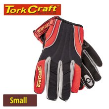 Tork Craft Mechanics Glove Small Synthetic Leather Reinforced Palm Spandex Red Tork Craft Mechanics Glove Small Synthetic Leather Reinforced Palm Spandex Red