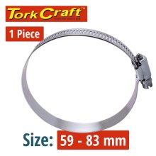 Air Craft Hose Clamp 59-83mm Each (10 Per Box K44) Air Craft Hose Clamp 59-83mm Each (10 Per Box K44)