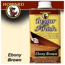 Howard Restor-A-Finish Ebony Brown 8.00 Fl.Oz Howard Restor-A-Finish Ebony Brown 8.00 Fl.Oz