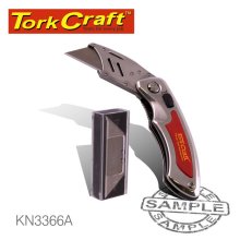 Tork Craft Knife Utility Red With 5 Spare Blades In Blister #3366a Tork Craft Knife Utility Red With 5 Spare Blades In Blister #3366a