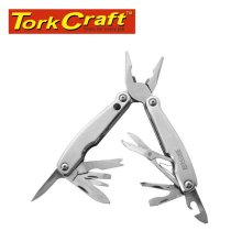 Tork Craft Multitool Silver With Led Light & Nylon Pouch In Blister Tork Craft Multitool Silver With Led Light & Nylon Pouch In Blister