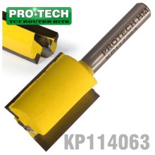 Pro-Tech Straight Bit 3/4"(19mm) X 1"(25.4mm) Cut 2 Flute With Bottom Cut 1/4" Pro-Tech Straight Bit 3/4"(19mm) X 1"(25.4mm) Cut 2 Flute With Bottom Cut 1/4"