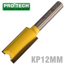 Pro-Tech Straight Bit 12mm X 25mm Cut 2 Flute Metric 1/4" Shank Pro-Tech Straight Bit 12mm X 25mm Cut 2 Flute Metric 1/4" Shank