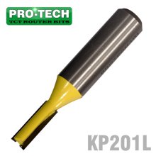Pro-Tech Straight Bit 1/4" (6.35mm) X 3/4"(19mm) Two Flute 1/2" Shank Pro-Tech Straight Bit 1/4" (6.35mm) X 3/4"(19mm) Two Flute 1/2" Shank