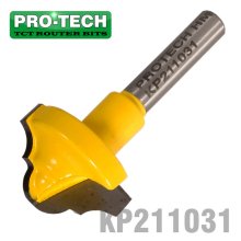 Pro-Tech Classical Plunge Cutting 1" X 15/8" (7/32" Diameter) 1/4" Shank Pro-Tech Classical Plunge Cutting 1" X 15/8" (7/32" Diameter) 1/4" Shank