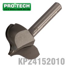 Pro-Tech Panel Mould Point Cutting Ogee 27mm X 20mm Radius 7.5mm 1/4" Shank