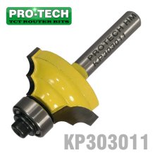 Pro-Tech Double Round Bit 1 1/8" X 1/2" Radius 5/32" 1/4" Shank Pro-Tech Double Round Bit 1 1/8" X 1/2" Radius 5/32" 1/4" Shank