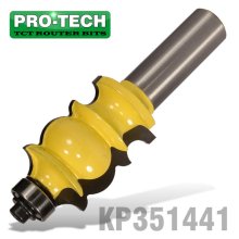 Pro-Tech Face Mould Bit 1" X 1 3/8" Radius 5/32" 1/2" Shank