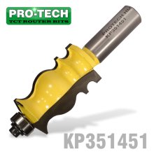 Pro-Tech Face Mould Bit 1" X 1 11/16" Radius 1/8" 1/2" Shank