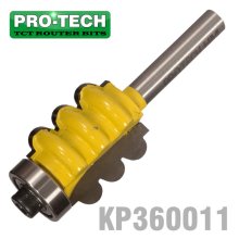 Pro-Tech Triple Flute Bit 7/8" X 1" Two Flutes 1/4" Shank