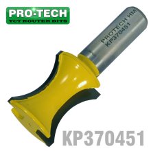 Pro-Tech External Bull Nose 1" X 1" Half Radius 1/2" Shank Pro-Tech External Bull Nose 1" X 1" Half Radius 1/2" Shank