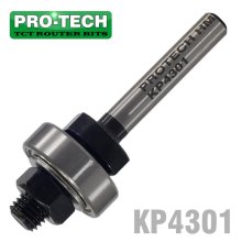 Pro-Tech Arbor For Slotting Cutter C/W Bearing, Nut & 2 X Washers 1/4" Shank Pro-Tech Arbor For Slotting Cutter C/W Bearing, Nut & 2 X Washers 1/4" Shank