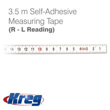 Kreg 3.5 Meter Salf-Adhesive Measuring Tape (R-L Reading) Kreg 3.5 Meter Salf-Adhesive Measuring Tape (R-L Reading)