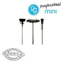 PG Mini Assorted Black Bristle Brushes. 3pcs