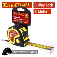 Tork Craft Measuring Tape Multi Lock 5m X 25mm Long Life Contractor Tork Craft Measuring Tape Multi Lock 5m X 25mm Long Life Contractor