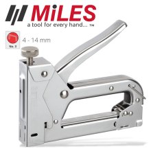 Miles Staple Gun Metal Body Tension Adj 22g 4-14mm Jt21 Stap Reload Ind