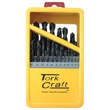 Tork Craft Drill Bit Set 25pce Roll Forged Metal Case Tork Craft Drill Bit Set 25pce Roll Forged Metal Case